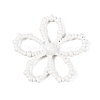 Spray Painted Alloy Flower Multi-Strand Links PALLOY-Q464-01A-2