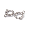 Non-Tarnish 201 Stainless Steel Spring Ring Clasps STAS-J401-LD022-12-2
