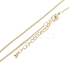 Brass Snake Chain Necklaces X-NJEW-K123-07G-1