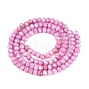Anti-Tarnish Electroplate Rondelle Glass Beads Strands EGLA-T021-3mm-17-13-2