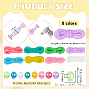 32Pcs 8 Colors Plastic Cord Locks FIND-BC0014-47-2