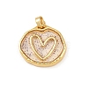 Transparent Epoxy Resin Brass Pendants LS-KK-B163-01G-02-1