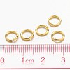Golden Color Brass Open Jump Rings X-JRC7MM-G-3