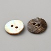 Natural Shell Buttons BUTT-WH0024-041D-2