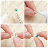 20Pcs 925 Sterling Silver Round Flat Pad Stud Earring Findings DIY-BBC0001-81-5