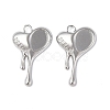 Non-Tarnish 304 Stainless Steel Pendant Cabochon Settings STAS-C066-26P-2