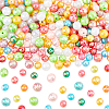 400Pcs 2 Styles Plating Eco-Friendly Poly Styrene Acrylic Beads OACR-PA0001-68-1
