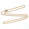 304 Stainless Steel Curb Chain Necklace NJEW-S420-001B-G-4