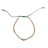 Adjustable Glass Seed Bead Braided Bead Bracelets for Women VT9382-7-1