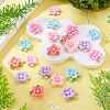 20pcs Opaque Resin Cabochons RESI-TADJ0001-08C-5