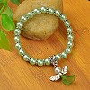 Lovely Wedding Dress Angel Bracelets for Kids BJEW-JB00727-14-1