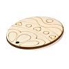 DIY Crafts Easter Egg Shape Cutouts Pendants AJEW-P087-B01-03-2