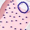 250Pcs Glass Round Beads GLAA-SP0001-49B-6