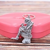 Skull Sitting on Toilet Pendant Keychain SKUL-PW0004-44-5