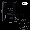 Rectangle Acrylic Jewelry Display Stands EDIS-WH0021-38-2