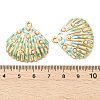 Ocean 304 Stainless Steel Enamel Pendants STAS-T076-08D-02G-3