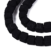 Opaque Frosted Glass Beads Strands GLAA-N072-01A-B11-3