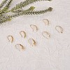 4 Pairs 4 Style Brass Micro Pave Clear Cubic Zirconia Earring Hooks KK-SZ0004-62-3