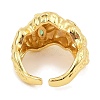Brass Micro Pave Cubic Zirconia Cuff Rings for Women RJEW-S392-10G-3