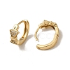 KC Gold Plated Brass Micro Pave Cubic Zirconia Hoop Earring EJEW-L271-01KCG-11-2