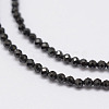 Natural Black Spinel Beads Strands G-E351-01-3