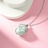 Tarnish Resistant 304 Stainless Steel Macrame Pouch Braided Gemstone Holder NJEW-JN04468-07-6