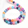 Natural Weathered Agate Beads Strands X-G-G589-6mm-09-2