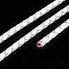 Hollow Braided Cowhide Leather Cord NWIR-ZX002-01C-2