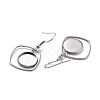 Tarnish Resistant 201 Stainless Steel Earring Hooks STAS-Z036-08P-2