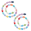 2 Strands Smooth Handmade Porcelain Beads PORC-HS0001-03-1