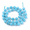 Natural Quartz Beads Strands X-G-R482-09-8mm-1-2