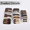 20Pcs Resin Tri-Glide Adjuster Buckles FIND-GF0008-12A-5
