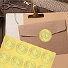 34 Sheets Self Adhesive Gold Foil Embossed Stickers DIY-WH0509-011-6
