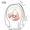 Adjustable Alloy Wheat Chain Bag Handles FIND-WH0061-54P-2