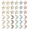 48Pcs 12 Style Alloy Enamel Pendants ENAM-TA0001-73-2