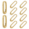 10Pcs Brass Spring Gate Rings KK-FH0008-17C-1