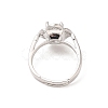 Brass Micro Pave Cubic Zirconia Rings RJEW-R146-06E-P-2