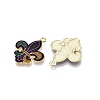 Carnival/Mardi Gras Theme Alloy Enamel & Glitter Powder Pendants ENAM-T020-53D-RS-2