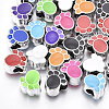UV Plating Acrylic European Beads OACR-T005-104P-1