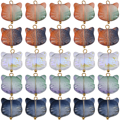 100Pcs Glass Charms GLAA-BM0001-04-1