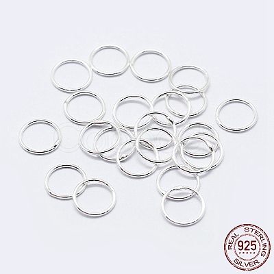 925 Sterling Silver Soldered Closed Jump Rings STER-F036-03S-0.9x6-1