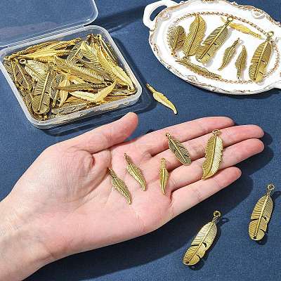 60Pcs Tibetan Style Alloy Pendants TIBEP-FS0001-20-1
