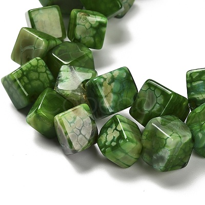 Dyed Natural Agate Beads Strands G-G203-06-1