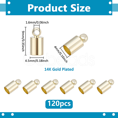 Brass Cord End FIND-PH0028-49B-G-1
