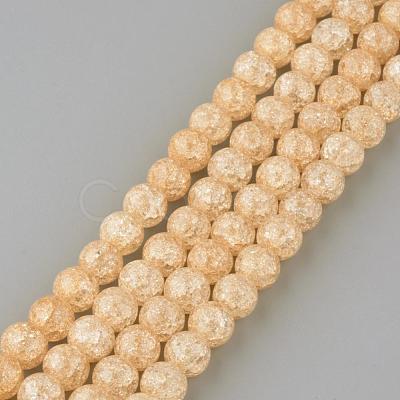 Synthetic Crackle Quartz Beads Strands GLAA-S134-8mm-07-1