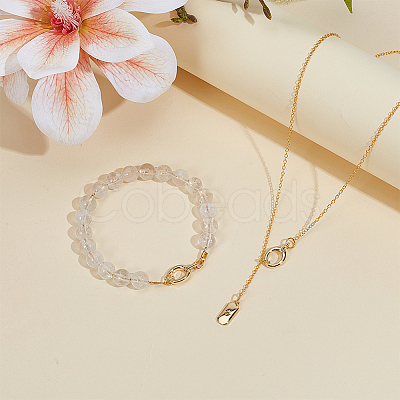 8Pcs 2 Colors Brass Spring Gate Rings KK-BC0015-06-1