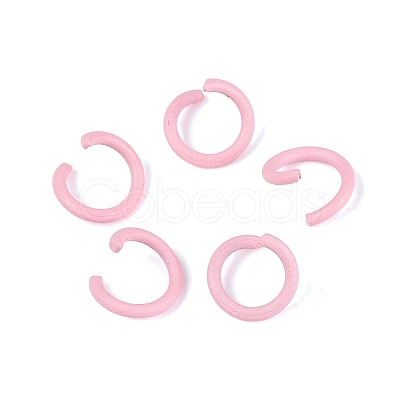 Spray Painted Iron Open Jump Rings IFIN-T017-04C-12-1