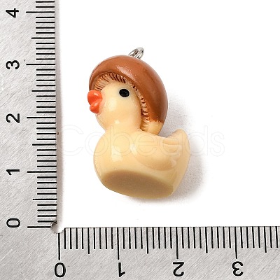 Vegetable Theme Opaque Resin Pendants RE-CBAD0A2-03A-P-1