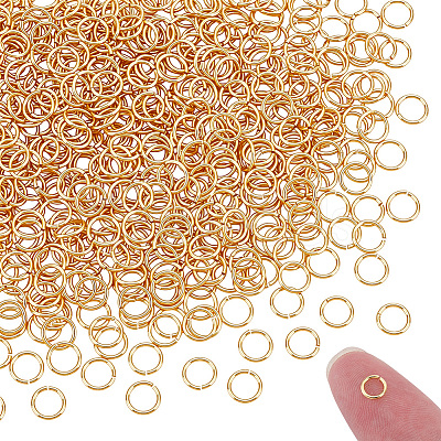 Brass Open Jump Rings KK-WH0088-82-1