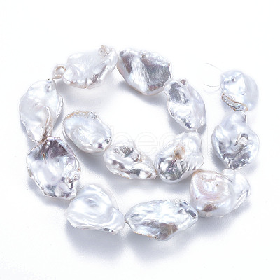 Natural Keshi Pearl Beads Strands PEAR-S020-V01-1
